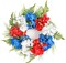 Patriotic Wreath Decorations for Front Door, 20 Inch Red White Blue Hydrangea 4th of July Independence Day Wreaths